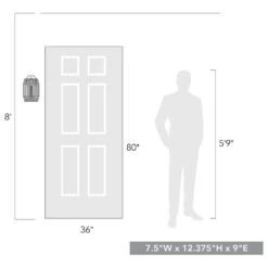 Golden Lighting Seabrooke Outdoor Wall Sconce In Natural Black 13 Golden Lighting Seabrooke Outdoor Wall Sconce In Natural Black -Home Decoration Series 63292544 6