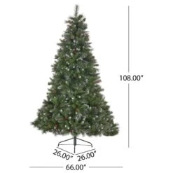 Noble House 9' Mixed Spruce Christmas Tree In Green -Home Decoration Series 63301550 9