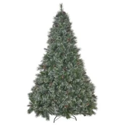 Noble House 7' Cashmere Pine Full Christmas Tree In Green