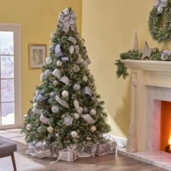 Noble House 7' Cashmere Pine Full Christmas Tree In Green -Home Decoration Series 63301618 9