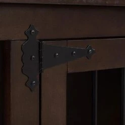 Crosley Furniture Winslow Credenza Pet Crate In Dark Brown And Black -Home Decoration Series 63420277 3