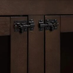 Crosley Furniture Winslow Credenza Pet Crate In Dark Brown And Black -Home Decoration Series 63420277 4