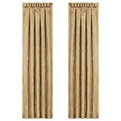 J. Queen New York Napoleon 84" X 50" Window Panel In Gold (Set Of 2)