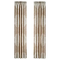 J. Queen New York La Scala 84" X 50" Window Panel In Gold (Set Of 2)