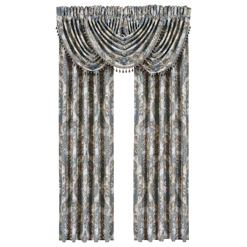 J. Queen New York Crystal Palace 84" X 50" Window Panel In French Blue (Set Of 2) 5 J. Queen New York Crystal Palace 84" X 50" Window Panel In French Blue (Set Of 2) - Image 3