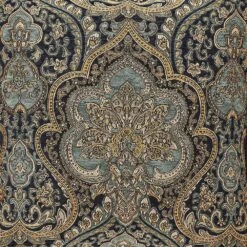 J. Queen New York Palmer 33" X 43" Window Valance In Teal -Home Decoration Series 63619241 5