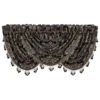 J. Queen New York Windham 33" X 49" Window Valance In Black -Home Decoration Series 63619811 1