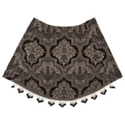 J. Queen New York Windham 33" X 49" Window Valance In Black -Home Decoration Series 63619811 3