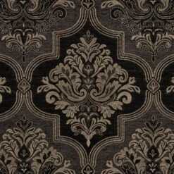 J. Queen New York Windham 33" X 49" Window Valance In Black -Home Decoration Series 63619811 7