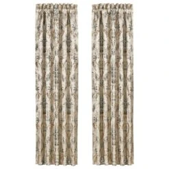 J. Queen New York Jacqueline 84" X 50" Window Panel In Teal (Set Of 2)