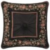 J. Queen New York Chanticleer 18" X 18" Throw Pillow In Black