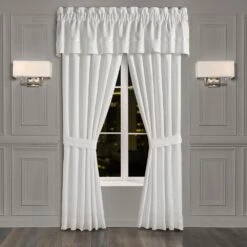 J. Queen New York Epic 84" X 50" Window Panel In White (Set Of 2) -Home Decoration Series 63620330 4