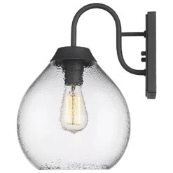 Golden Lighting Ariella 1-Light Outdoor Wall Sconce In Natural Black -Home Decoration Series 63642920 3