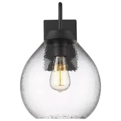 Golden Lighting Ariella 1-Light Outdoor Wall Sconce In Natural Black -Home Decoration Series 63642920 4