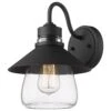 Golden Lighting Demi 1-Light Outdoor Wall Sconce In Natural Black