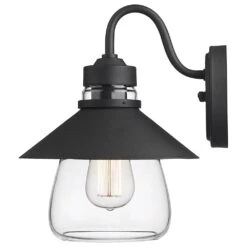 Golden Lighting Demi 1-Light Outdoor Wall Sconce In Natural Black -Home Decoration Series 63642938 3