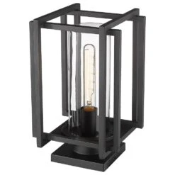 Golden Lighting Tribeca 1-Light Patio Pier Mount In Natural Black -Home Decoration Series 63643167 4