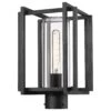 Golden Lighting Tribeca 1-Light Patio Post Mount In Natural Black 1 Golden Lighting Tribeca 1-Light Patio Post Mount In Natural Black -Home Decoration Series 63643175 1