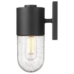 Golden Lighting Ezra 1-Light Outdoor Wall Sconce In Natural Black -Home Decoration Series 63643191 4