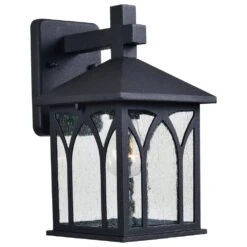 Kenroy Canterbury 1-Light Outdoor Lantern In Black