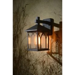 Kenroy Canterbury 1-Light Outdoor Lantern In Black -Home Decoration Series 63688311 3