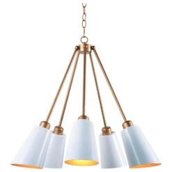 Kenroy Alvar 5-Light Chandelier In Gold