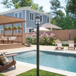 Kenroy Beacon 1-Light Post Lantern In Copper -Home Decoration Series 63688873 5