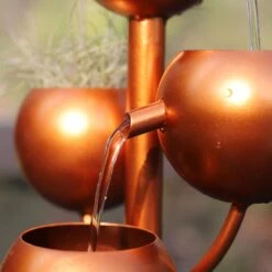 Kenroy Hydros Tabletop Fountain In Matte Copper And Black -Home Decoration Series 63689988 4