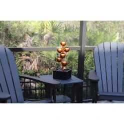 Kenroy Hydros Tabletop Fountain In Matte Copper And Black -Home Decoration Series 63689988 8