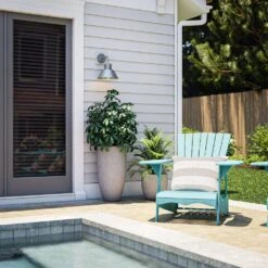 Kenroy Sully Patio Wall Lantern In Galvanized -Home Decoration Series 63690523 4