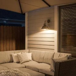 Kenroy Sully Patio Wall Lantern In Galvanized -Home Decoration Series 63690523 6