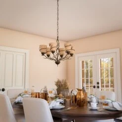 Kenroy Twigs 6-Light Chandelier In Bronze -Home Decoration Series 63690986 6