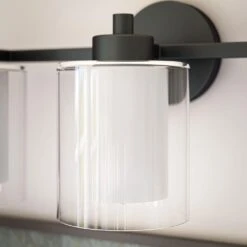 Kenroy Orienta 3-Light Vanity In Matte Black -Home Decoration Series 63691018 5