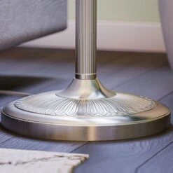 Kenroy Riverside Swing Arm Floor Lamp In Brushed Steel -Home Decoration Series 63691109 3