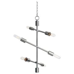 Kenroy Swiv 6-Light Chandelier In Silver