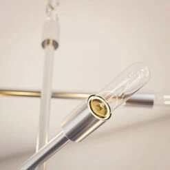 Kenroy Swiv 6-Light Chandelier In Silver -Home Decoration Series 63691596 6