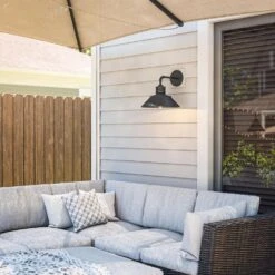 Kenroy Sully Large Patio Wall Lantern With Straight Arm In Black 13 Kenroy Sully Large Patio Wall Lantern With Straight Arm In Black -Home Decoration Series 63691752 4