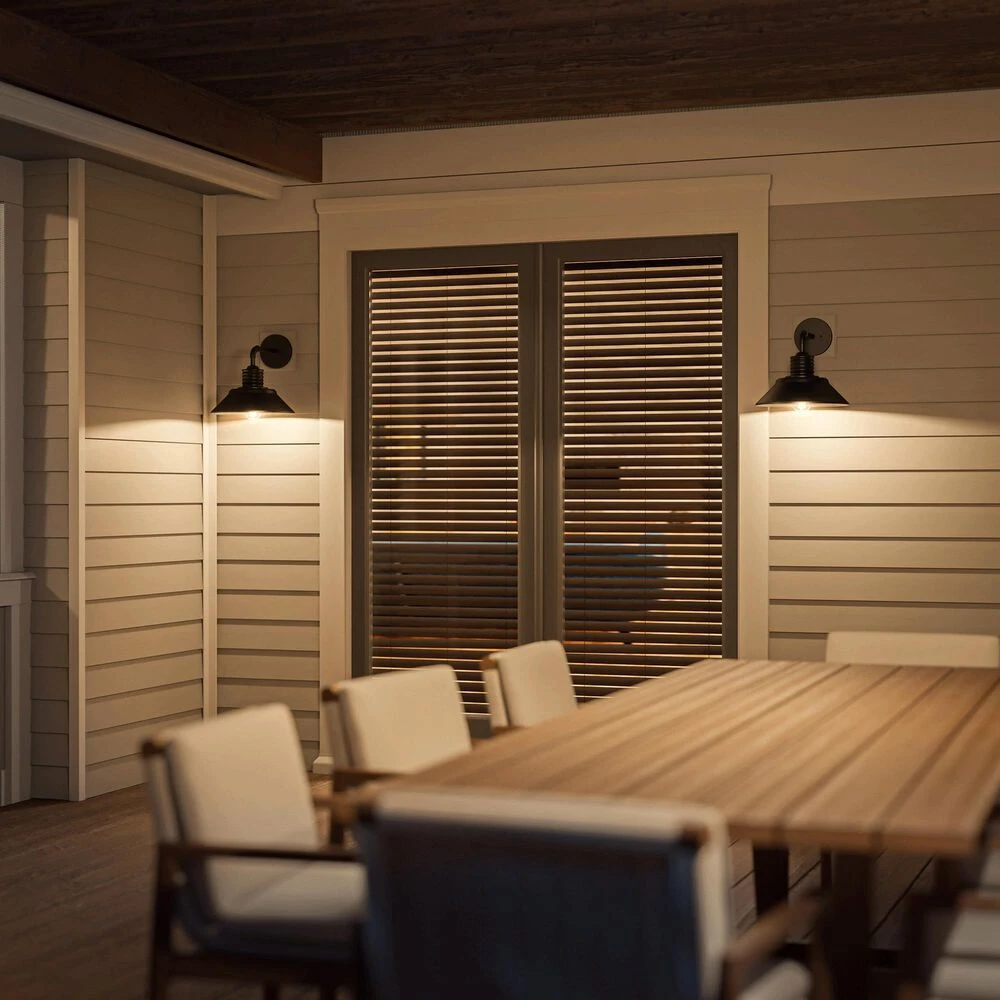 Kenroy Sully Large Patio Wall Lantern With Straight Arm In Black 10 Kenroy Sully Large Patio Wall Lantern With Straight Arm In Black - Image 8