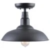 Kenroy Dale 1-Light Large Patio Semi-Flush In Sand Black -Home Decoration Series 63691976 1