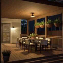 Kenroy Dale 1-Light Large Patio Semi-Flush In Sand Black 17 Kenroy Dale 1-Light Large Patio Semi-Flush In Sand Black -Home Decoration Series 63691976 8