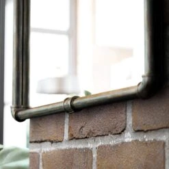 Kenroy Steam Fitter Wall Mirror In Silver -Home Decoration Series 63692198 3