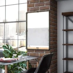 Kenroy Steam Fitter Wall Mirror In Silver -Home Decoration Series 63692198 6