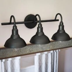 Kenroy Dale 3-Light Vanity In Sand Black -Home Decoration Series 63693469 2