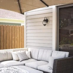 Kenroy Hatteras 1-Light Small Outdoor Wall Lantern In Black -Home Decoration Series 63693568 3