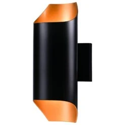 Kenroy Quinn 2-Light LED Lantern In Matte Black