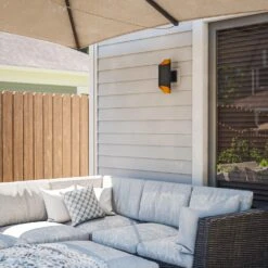 Kenroy Quinn 2-Light LED Lantern In Matte Black -Home Decoration Series 63693667 3