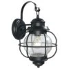Kenroy Hatteras 1-Light Medium Outdoor Wall Lantern In Black -Home Decoration Series 63693675 1