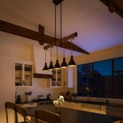 Kenroy Abilene 5-Light Island Light In Black -Home Decoration Series 63694061 8