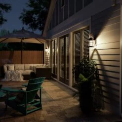 Kenroy Beacon 1-Light Outdoor Wall Lantern In Blackened Gilded Copper -Home Decoration Series 63694350 8