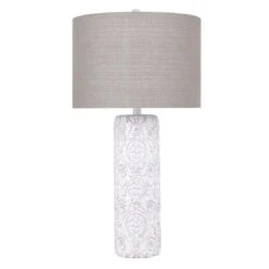 Grandview Gallery Taos Table Lamp In White With Brown